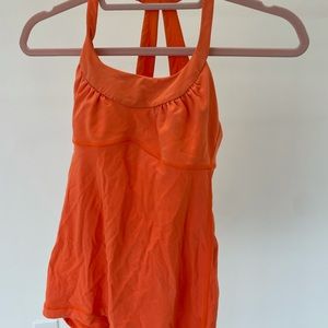 Orange Lululemon Tank Too Size Small